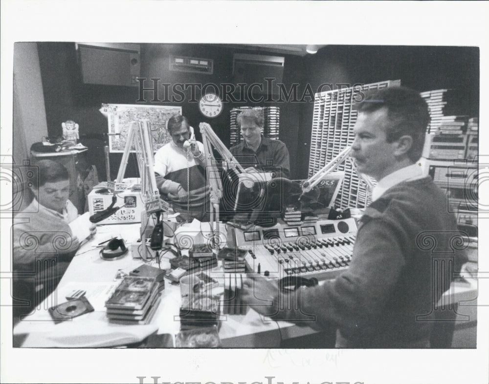 1988 Press Photo Purtan and Casey Radio Host - Historic Images