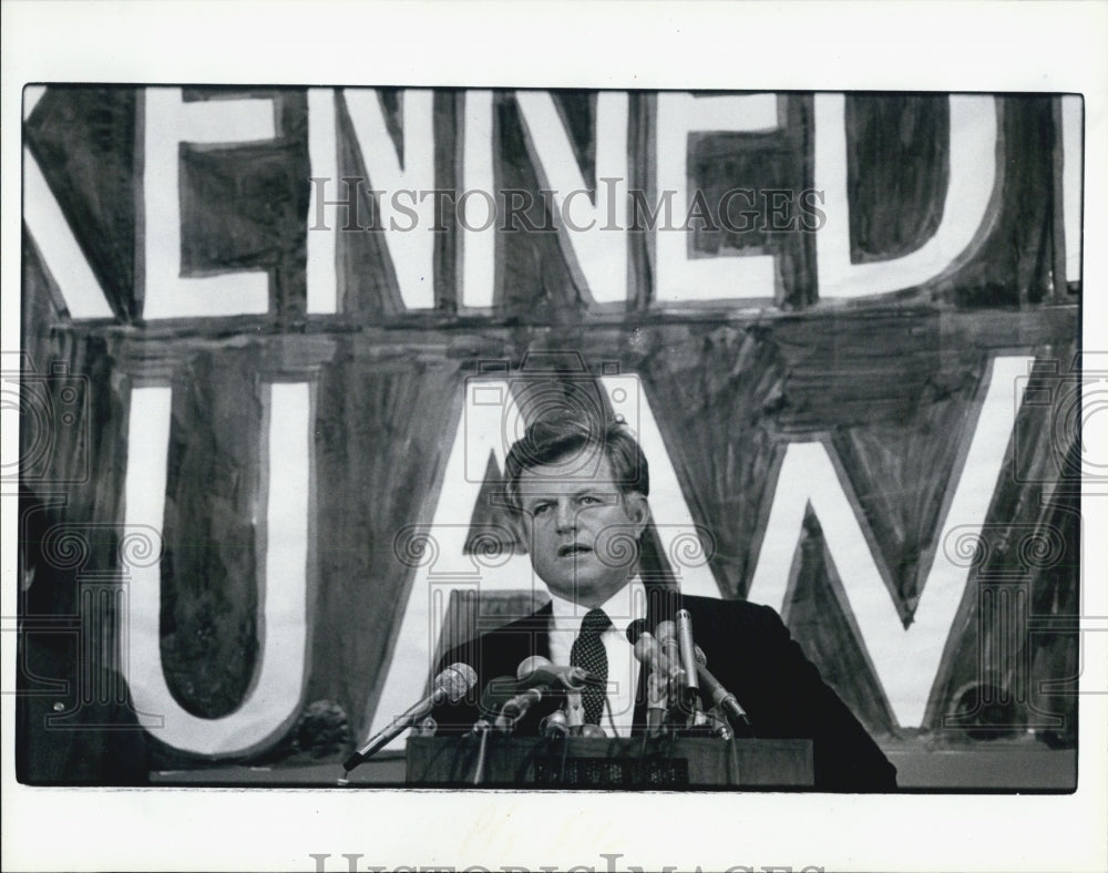 1980 Press Photo Senator Edward Kennedy - Historic Images