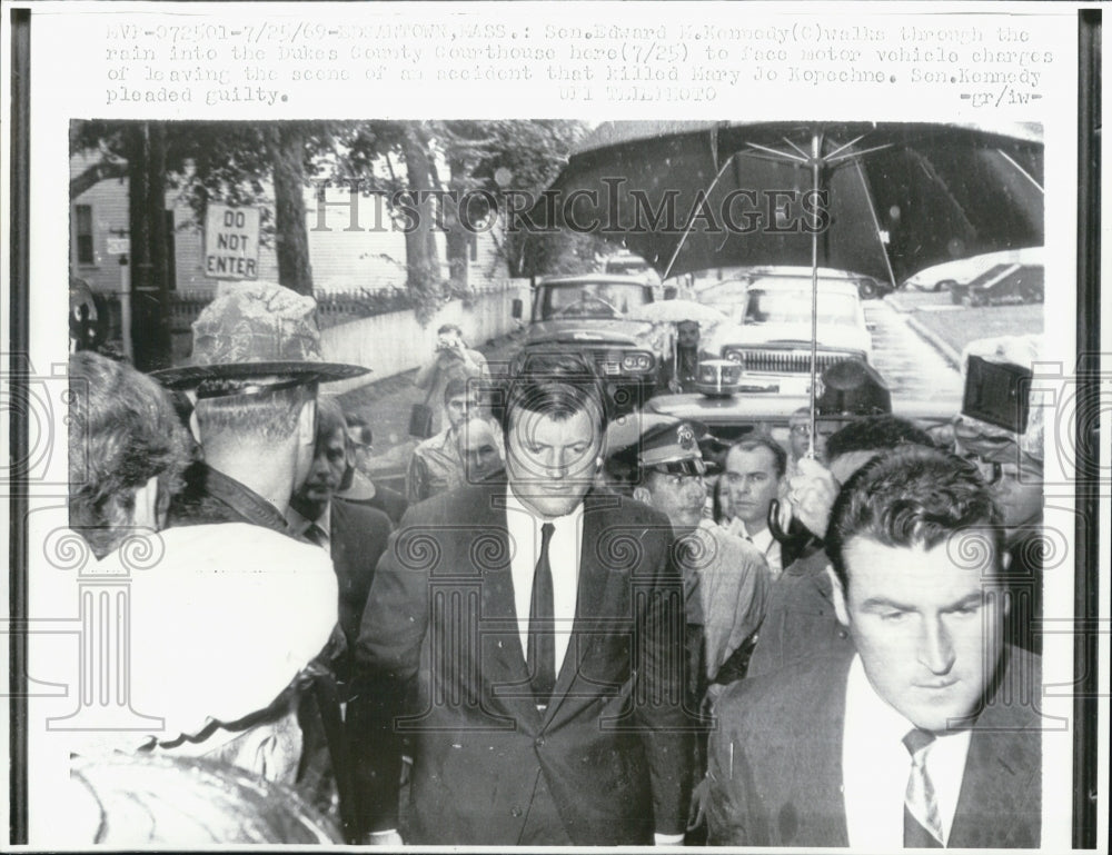 1969 Kennedy Guilty Car Accident Kopechne - Historic Images