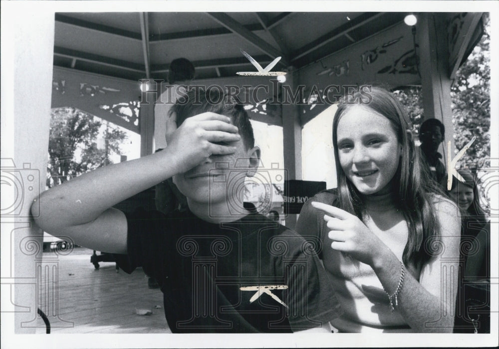 1970 John Kedgior and Donna Herbert at Michigan State Fair. - Historic Images