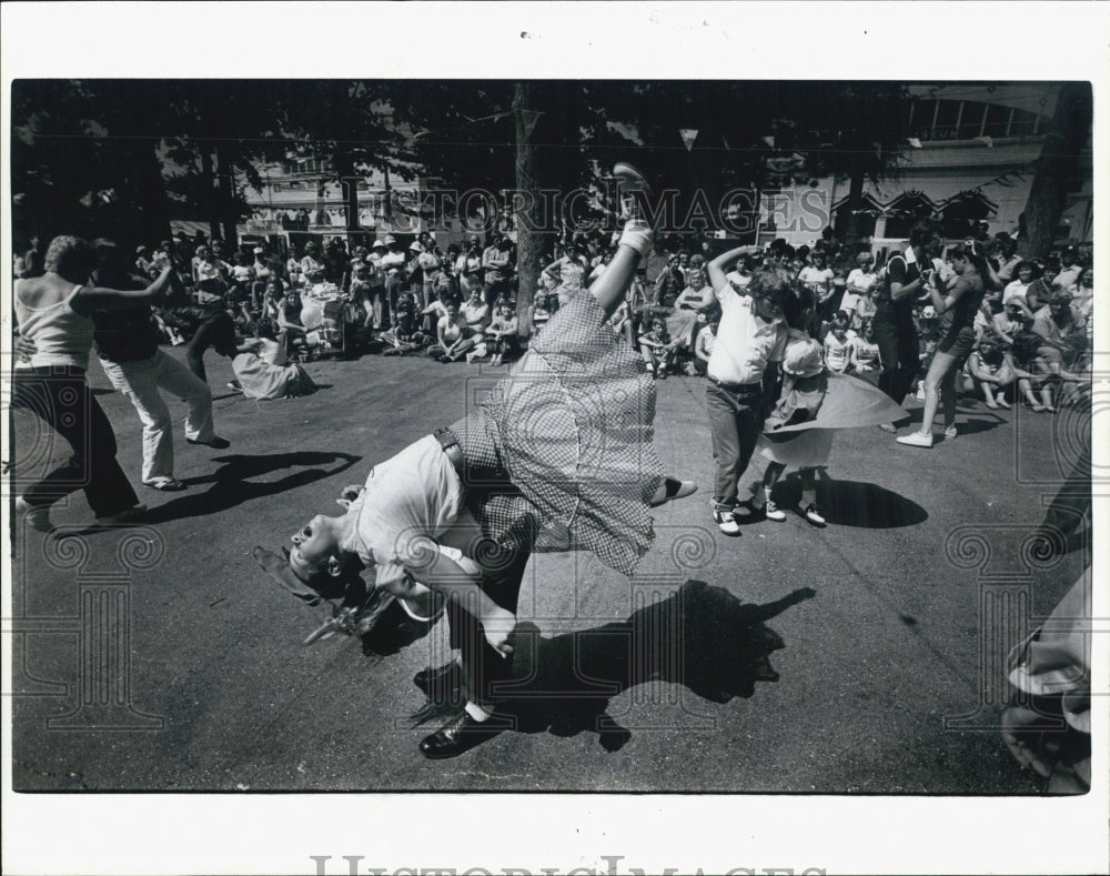 1980 Press Photo Fifties Dance Contest/Michigan State Fair - Historic Images