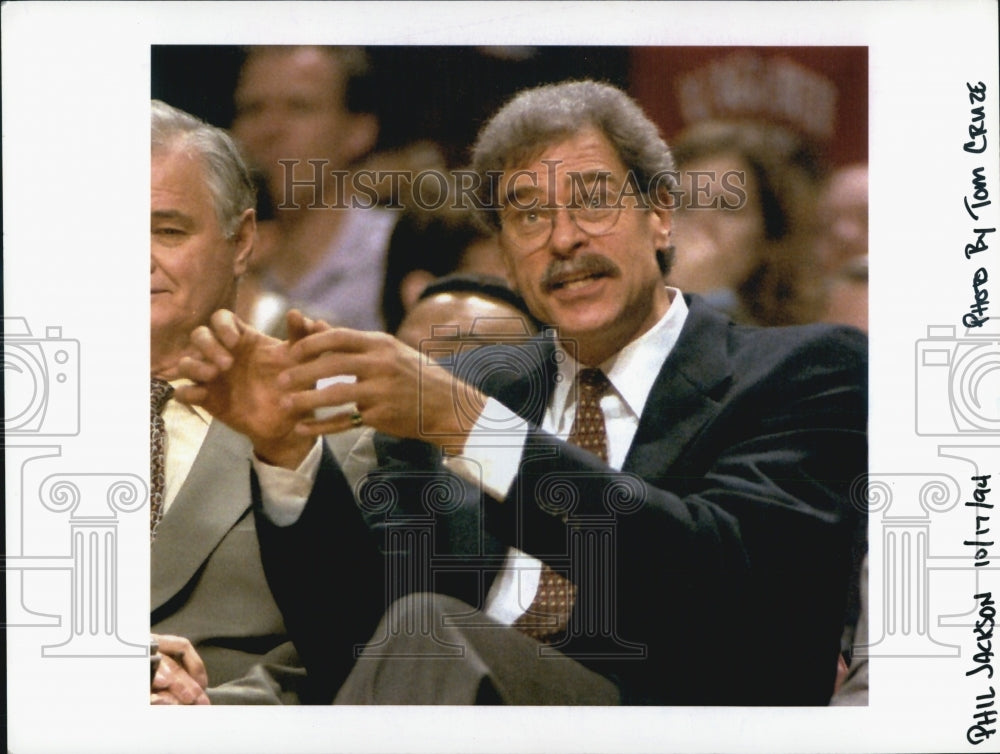 1994 Press Photo Phil Jackson/Chicago Bulls Basketball - Historic Images