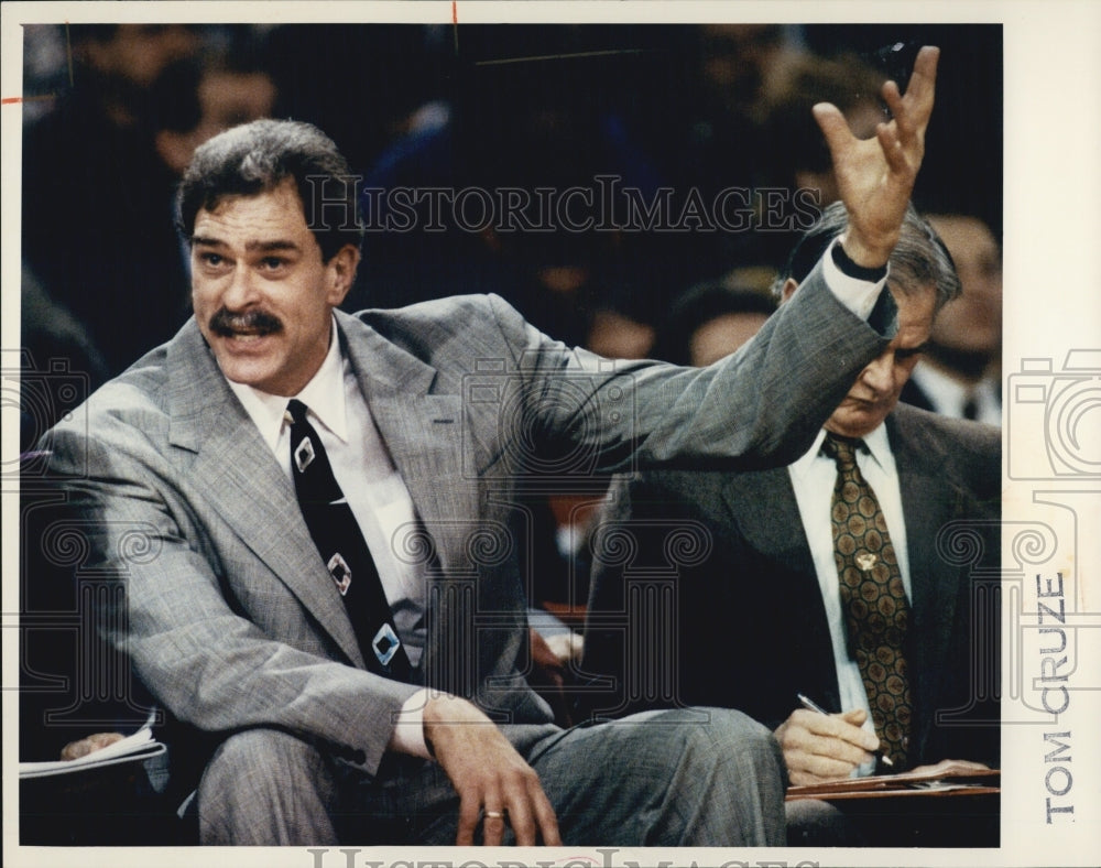 Press Photo Phil Jackson,Chicago Bulls Head coach - Historic Images