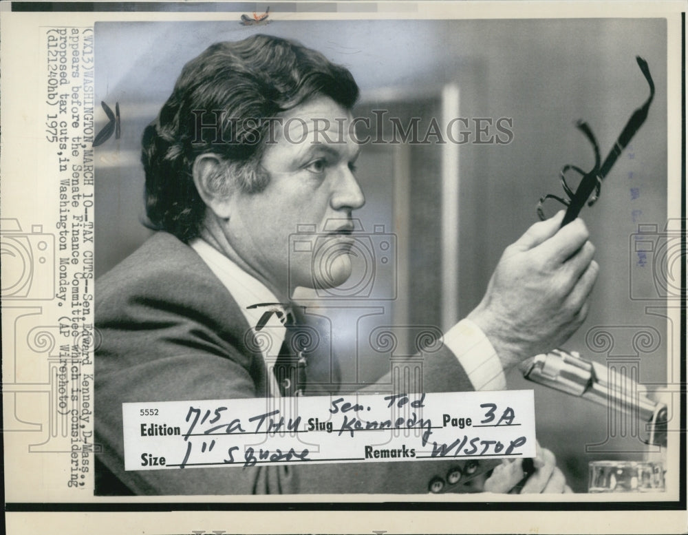 1975 US Senator Edward Kennedy/Democrat Massachusetts/Congress - Historic Images