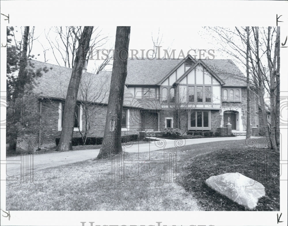 1992 Press Photo Milliion Dollar House in Michigan $1.34 million - Historic Images