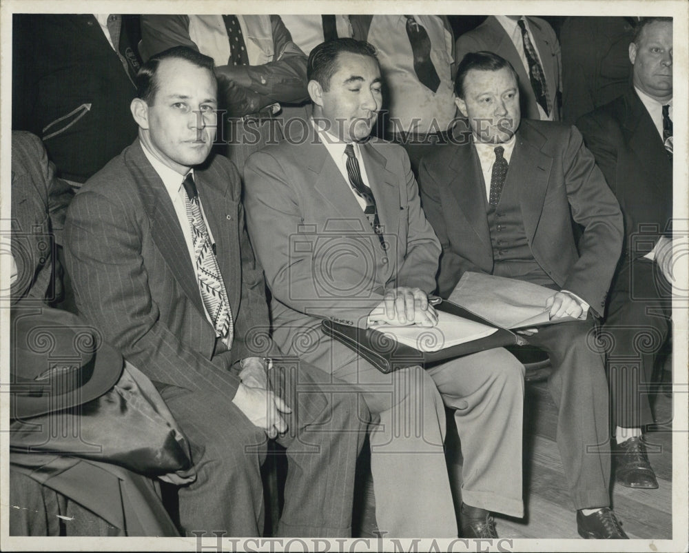 1950 Members of Chrysler Dept UAW,Arthur Hughes,Emil Mazey,W,Renther - Historic Images