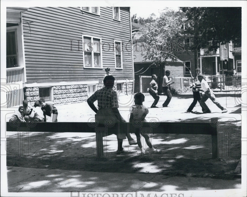 1964 Margaret Gibson And Marguerite Beatty At Kitchner Park Detroit - Historic Images