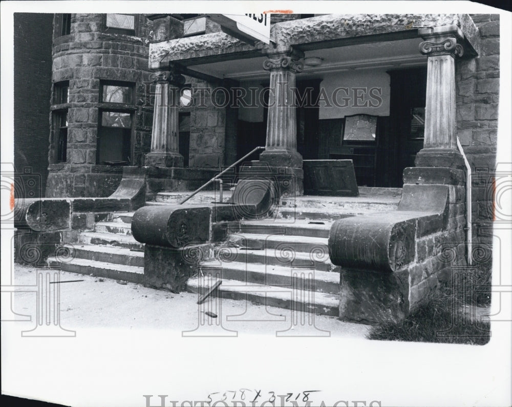 1964 Abandoned Houses In University City Area Of Detroit Michigan - Historic Images