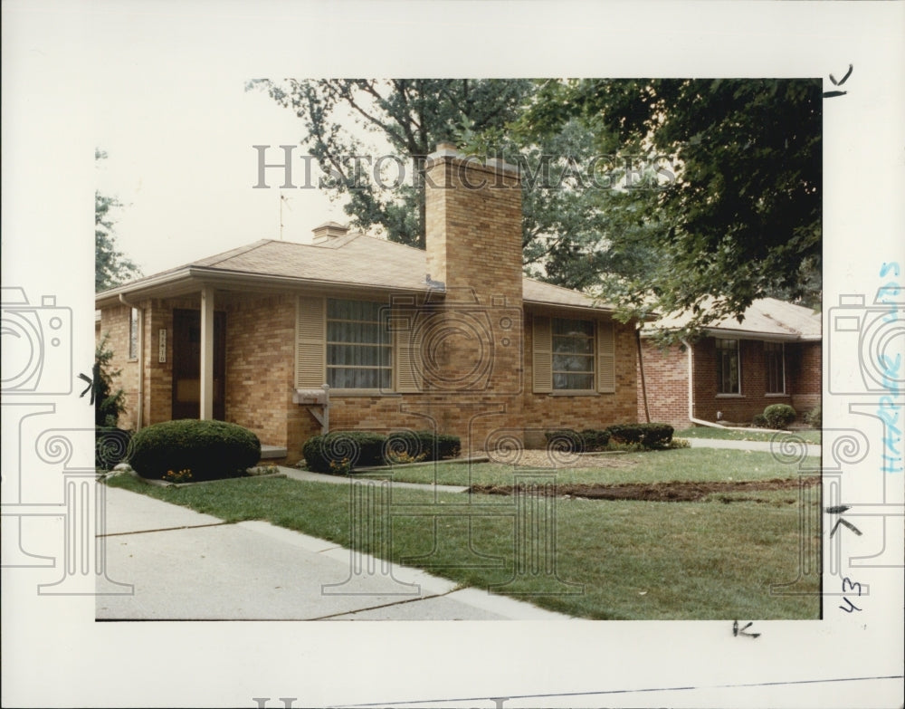 1992 Press Photo House/Michigan/Harper Woods - Historic Images