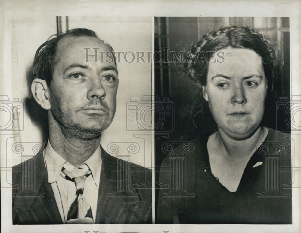 1949 Martin King wife Ellen arrest death daughter Kathleen - Historic Images