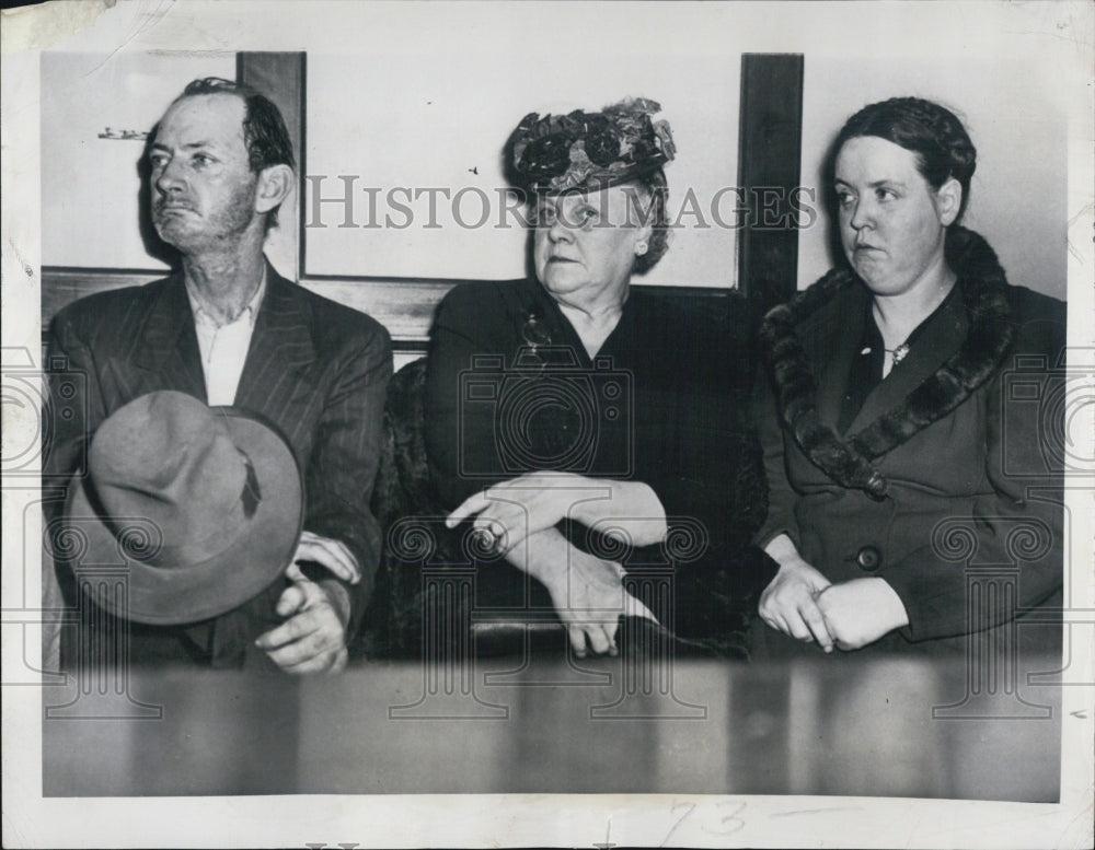 1949 Sheriff Laura Ryan Martin King wife Eileen manslaughter charge - Historic Images