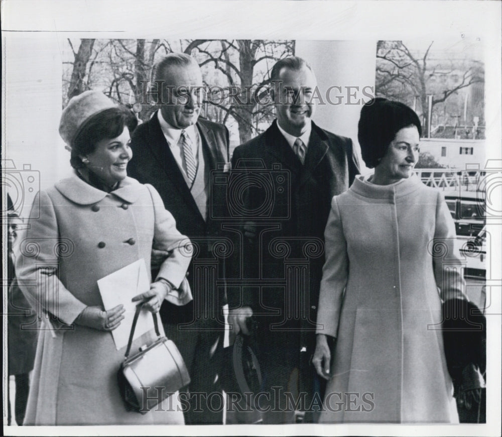 1969 President Mrs Johnson Agnews A. White House Washington D.C. - Historic Images