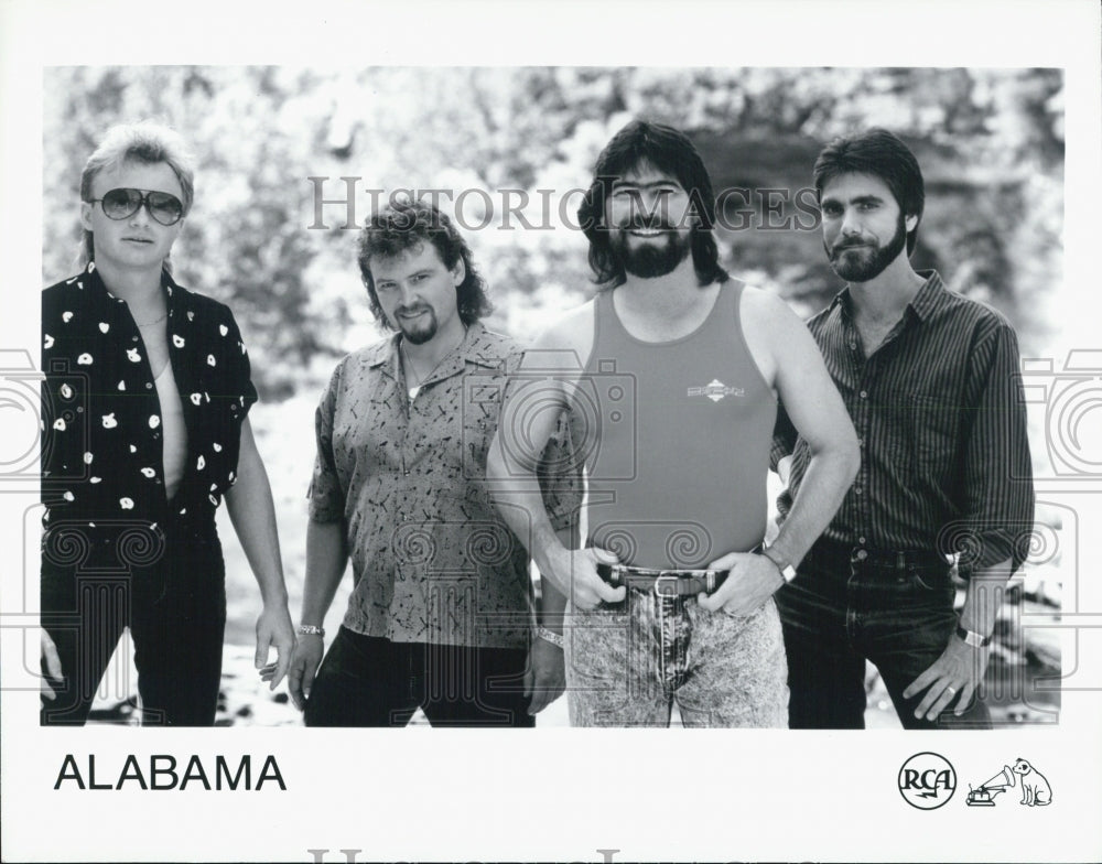 1987 Press Photo Alabama, RCA Records. - Historic Images