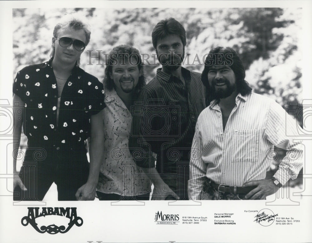 1988 Press Photo Alabama, Musicians. - Historic Images