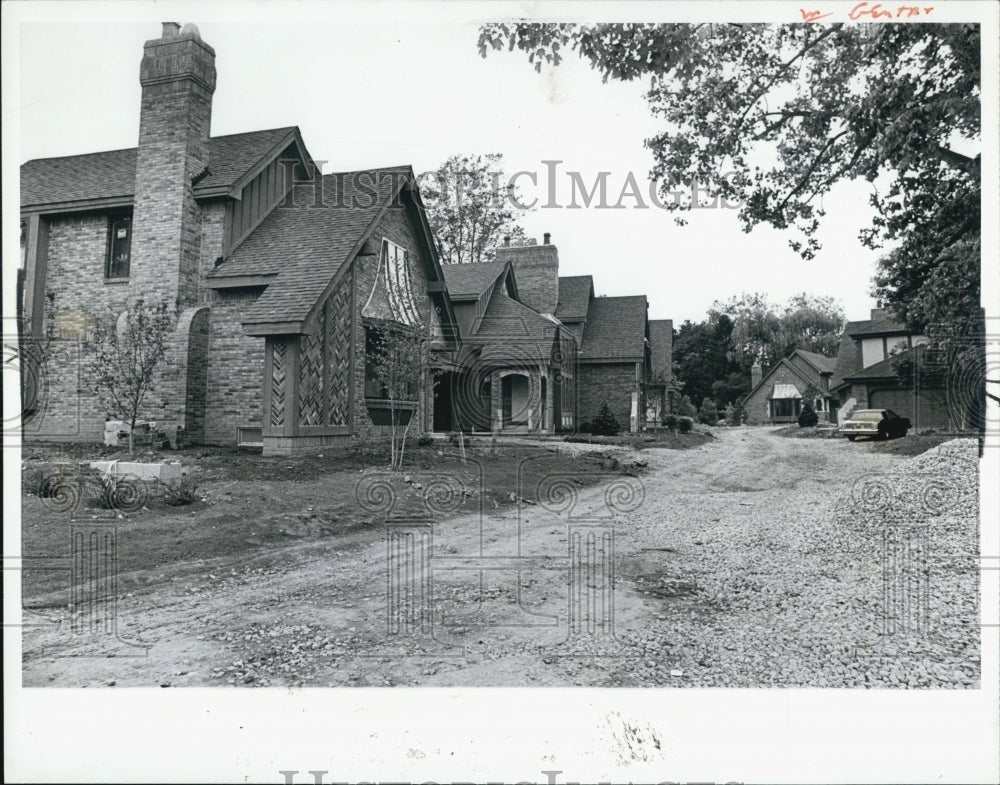 1981 Press Photo Michigan Housing Garrison Hills Subdivision Dearborn - Historic Images