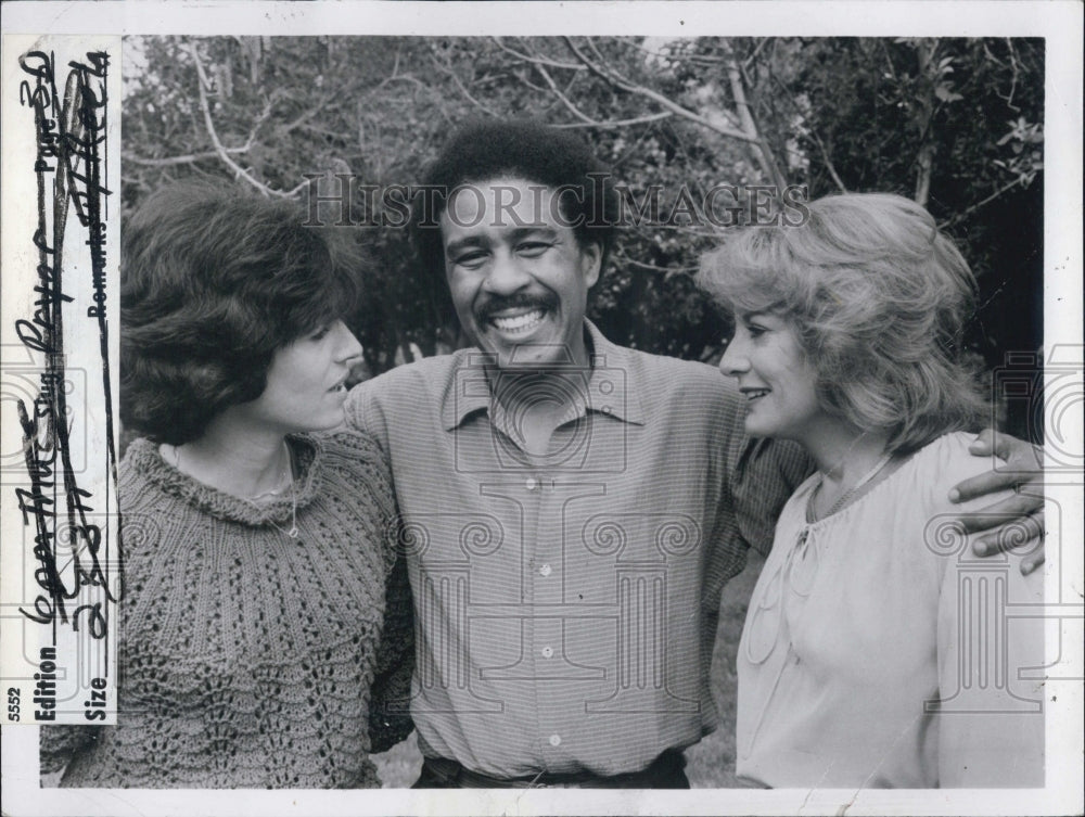 1980 Press Photo Richard Pryor &amp; Barbara Walters - Historic Images