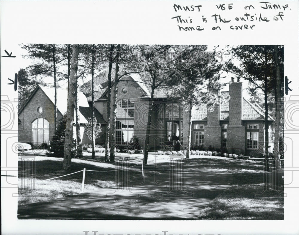 1990 Press Photo a home featured in Brighton, Michigan&#39;s Homerama - Historic Images