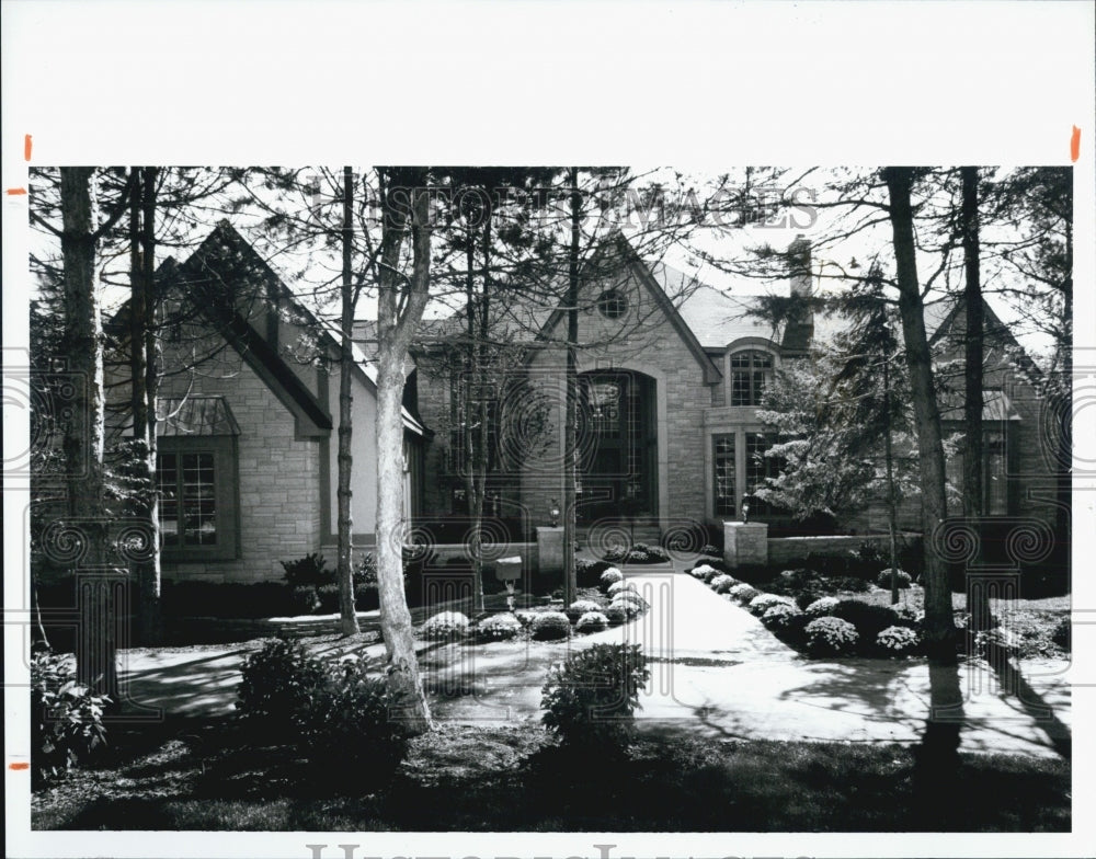 1990 Press Photo of a home featured in Brighton, Michigan&#39;s Homerama - Historic Images