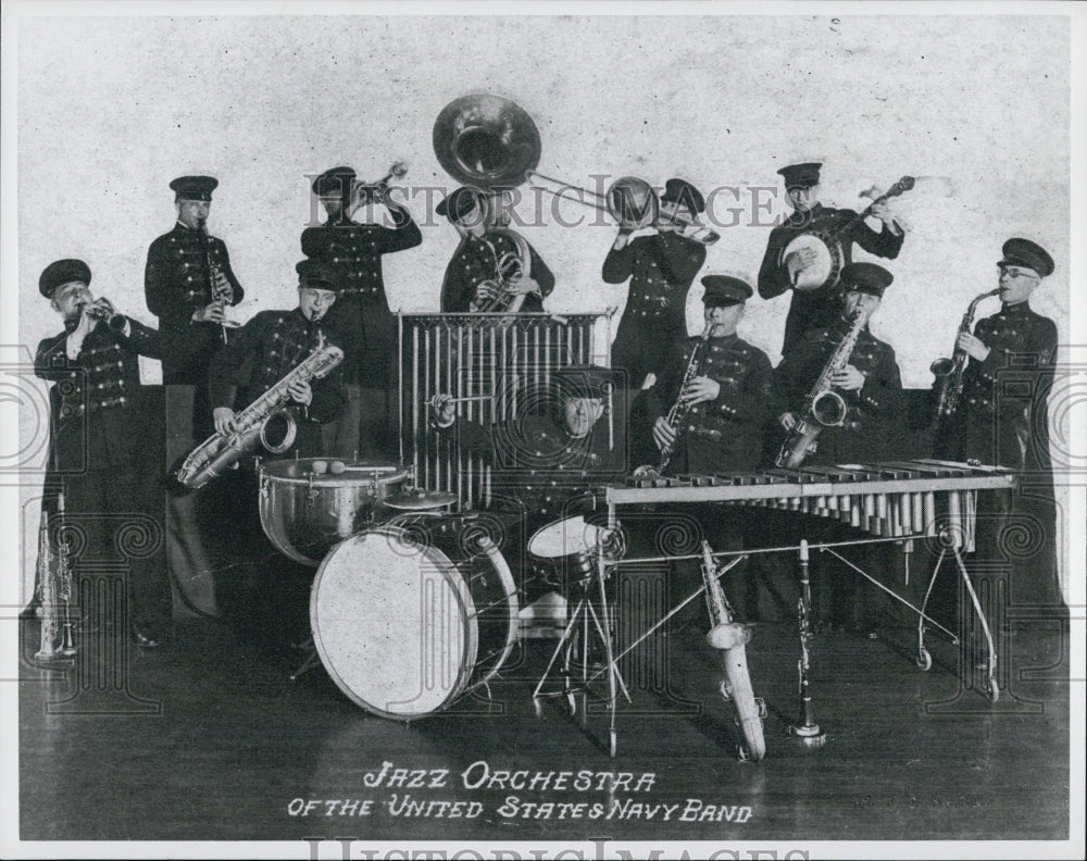 1975 jazz Orchestra Of the Unites States Navy Band. - Historic Images