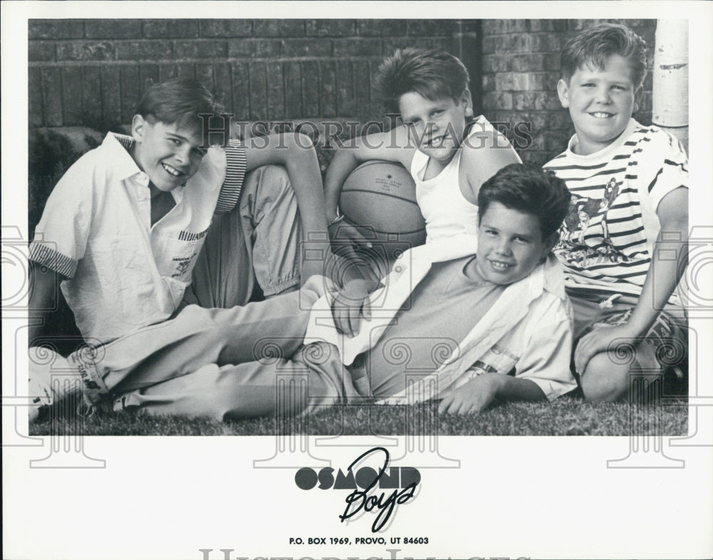 1990 Press Photo Osmond Boys/Entertainers - Historic Images