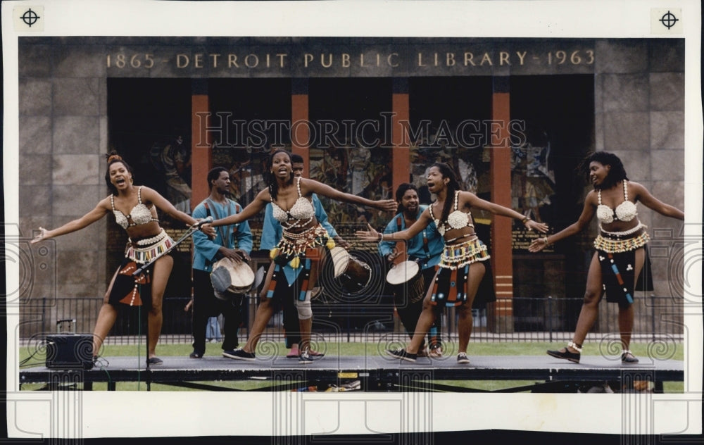 1991 Press Photo Dance Companies Black folk Arts Dance Troupe - Historic Images