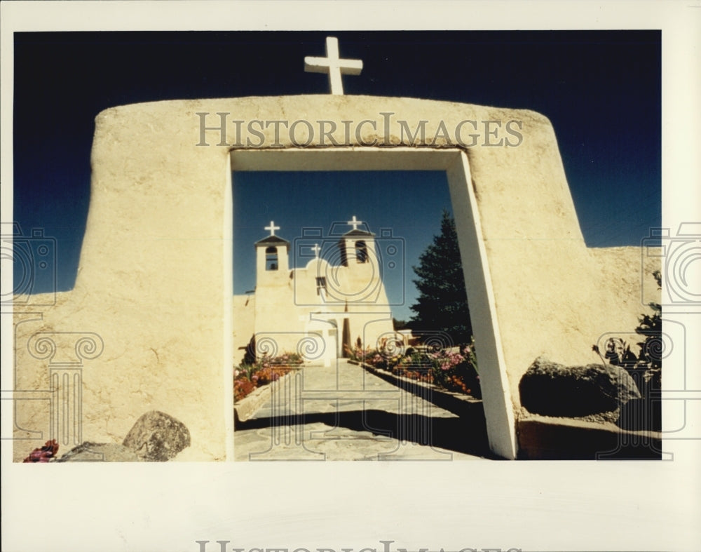 1984 Press Photo Cathedral of St Francis in Santa Fe - Historic Images