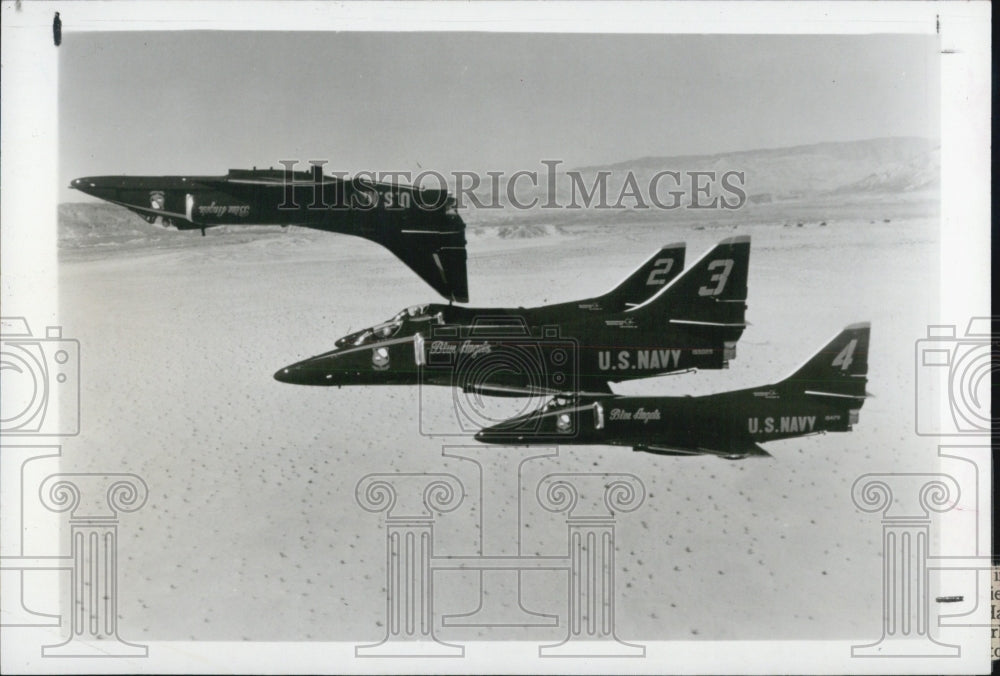 1981 Press Photo Navy Angels Squadron. - Historic Images