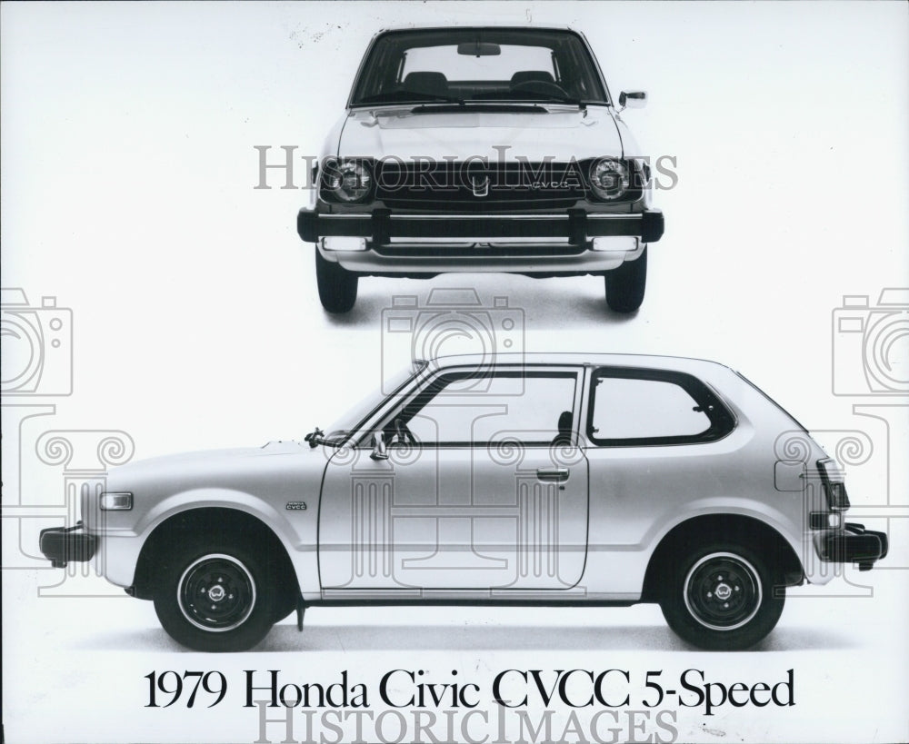 1979 Press Photo Honda Civic CVCC 5-Speed - Historic Images