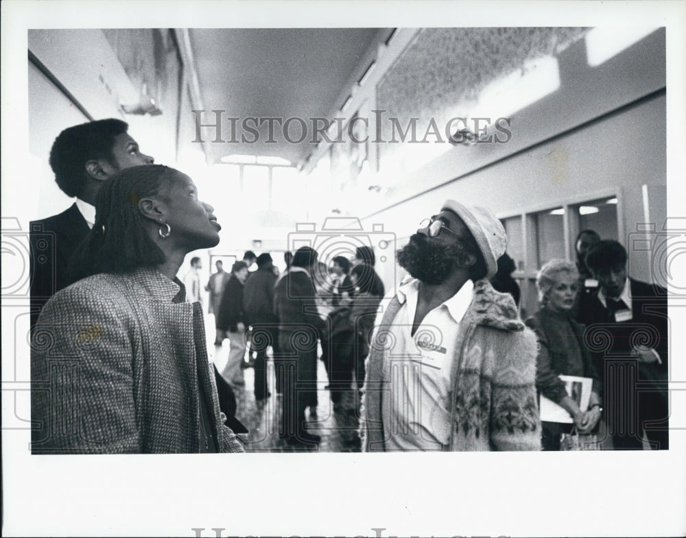 1982 Press Photo Grand Opening of Martin Luther King Community Hall - Historic Images