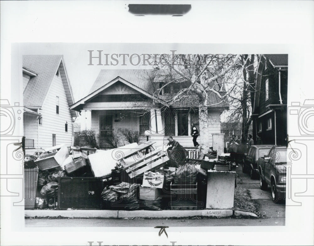 1993 Press Photo Newly Renovaed Home Detroit - Historic Images