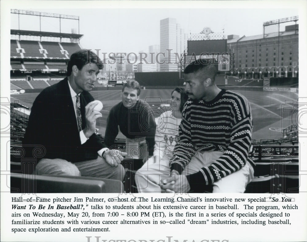 Press Photo So You Want to Be in Baseball Hall of Fame pitcher Jim Palmer - Historic Images