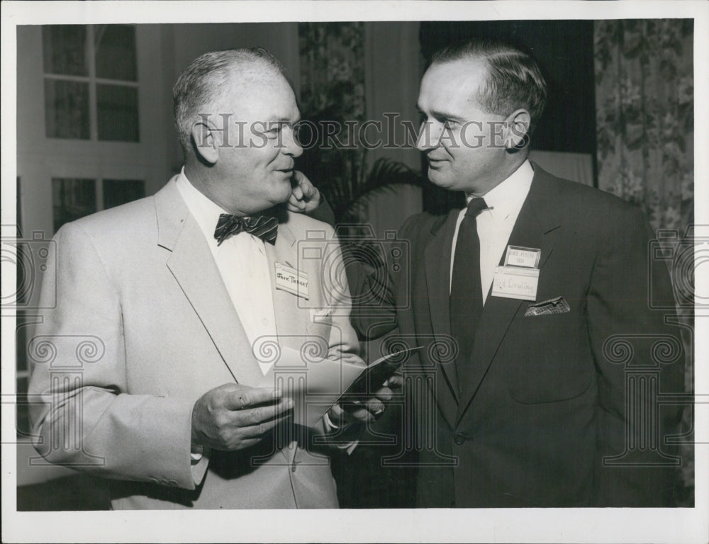 Press Photo Jack Tierney Vice President Ned Dorroling executive secretary - Historic Images