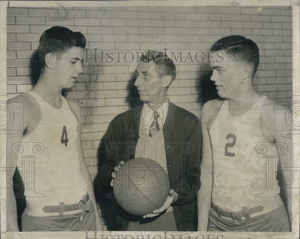 1951 Eddie O&#39;Farrell coach Parker High School Rog Duddleston - Historic Images