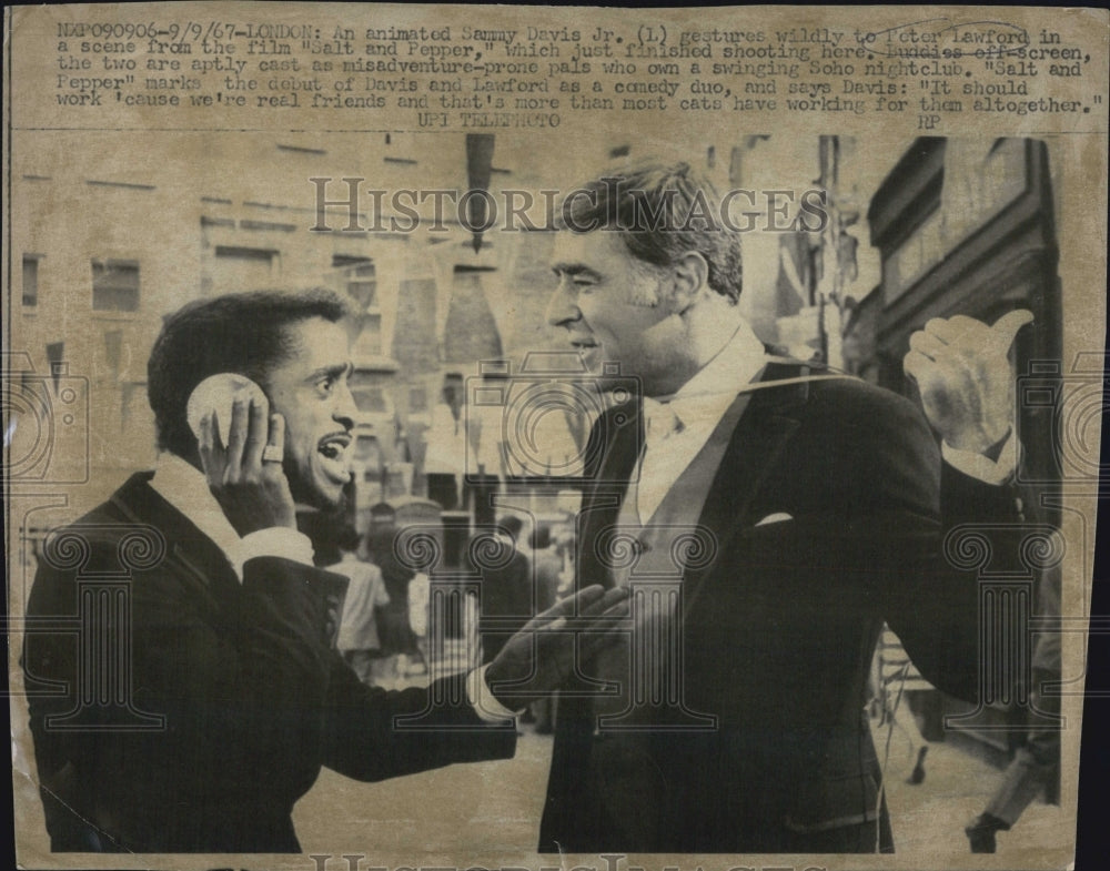 1967 Sammy Davis Jr. Peter Lawford Salt and Pepper - Historic Images