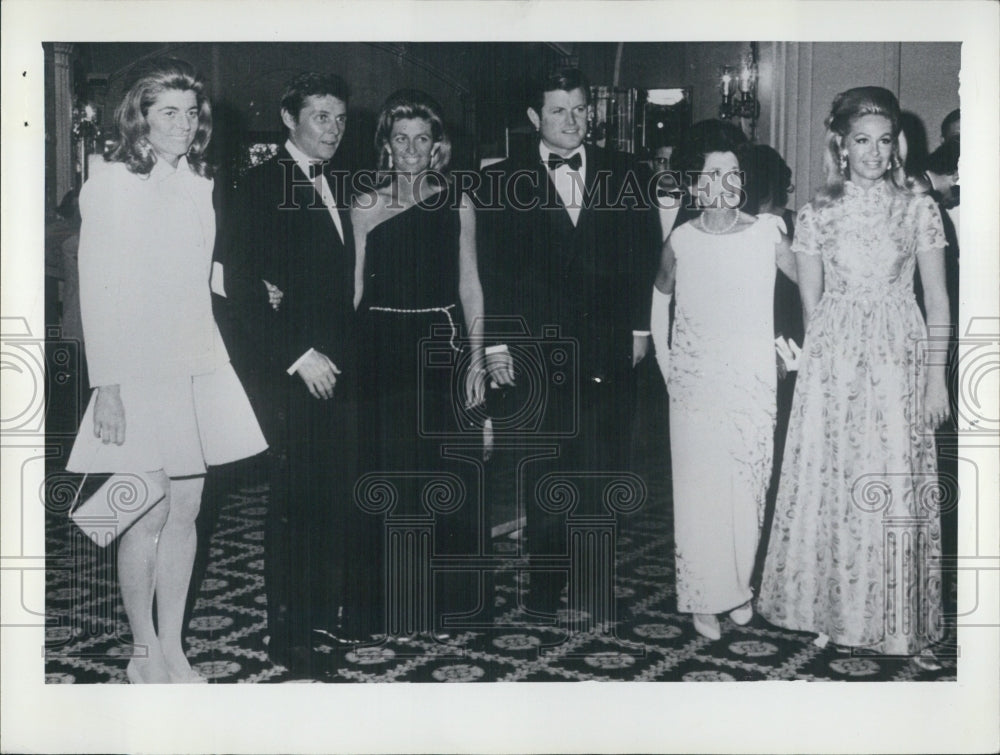 1970 Patricia Kennedy Lawford Family members Fund raising dinner - Historic Images