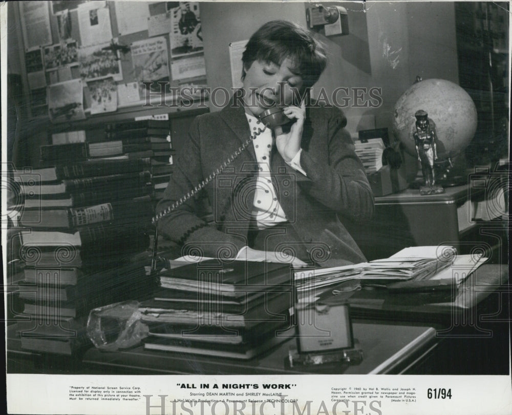 1961 Shirley MacLaine All In a Night&#39;s Work - Historic Images