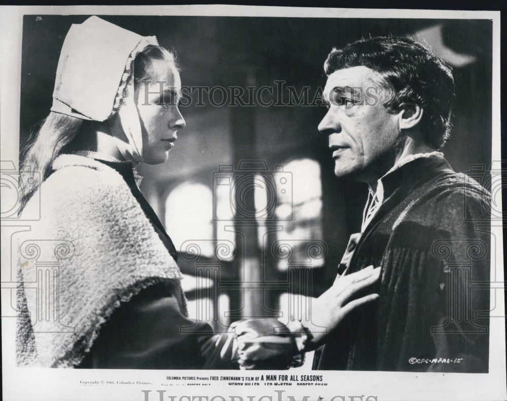 1967 Paul Scofield And Susannah York In A Man For All Seasons COPY - Historic Images