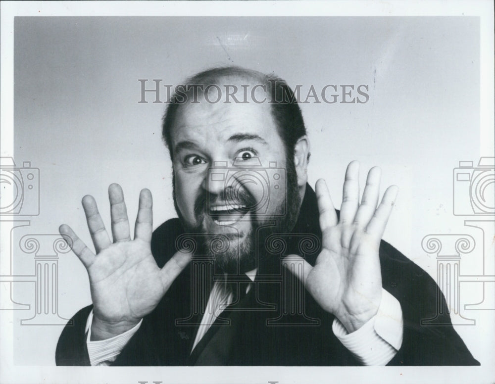 1985 Press Photo Dom De Luise And Friends Show Host Promotion - Historic Images