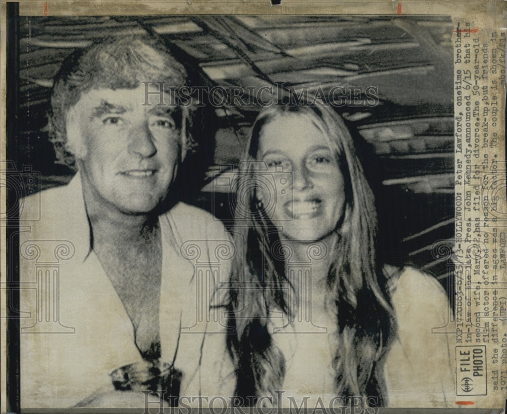 1973 Peter Lawford&#39;s Wife Files for Divorce - Historic Images