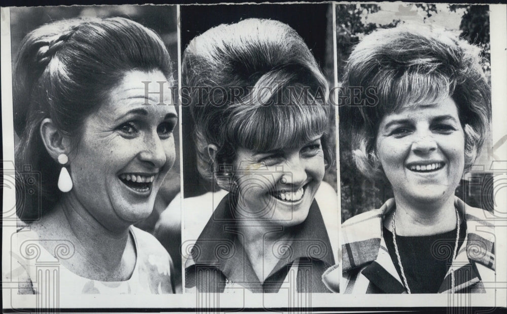 1969 Young, Cernan, and Stafford Wives after Apollo 10 Success - Historic Images
