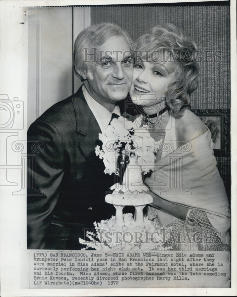 1972 Edie Adams and Pete Candoli - Historic Images