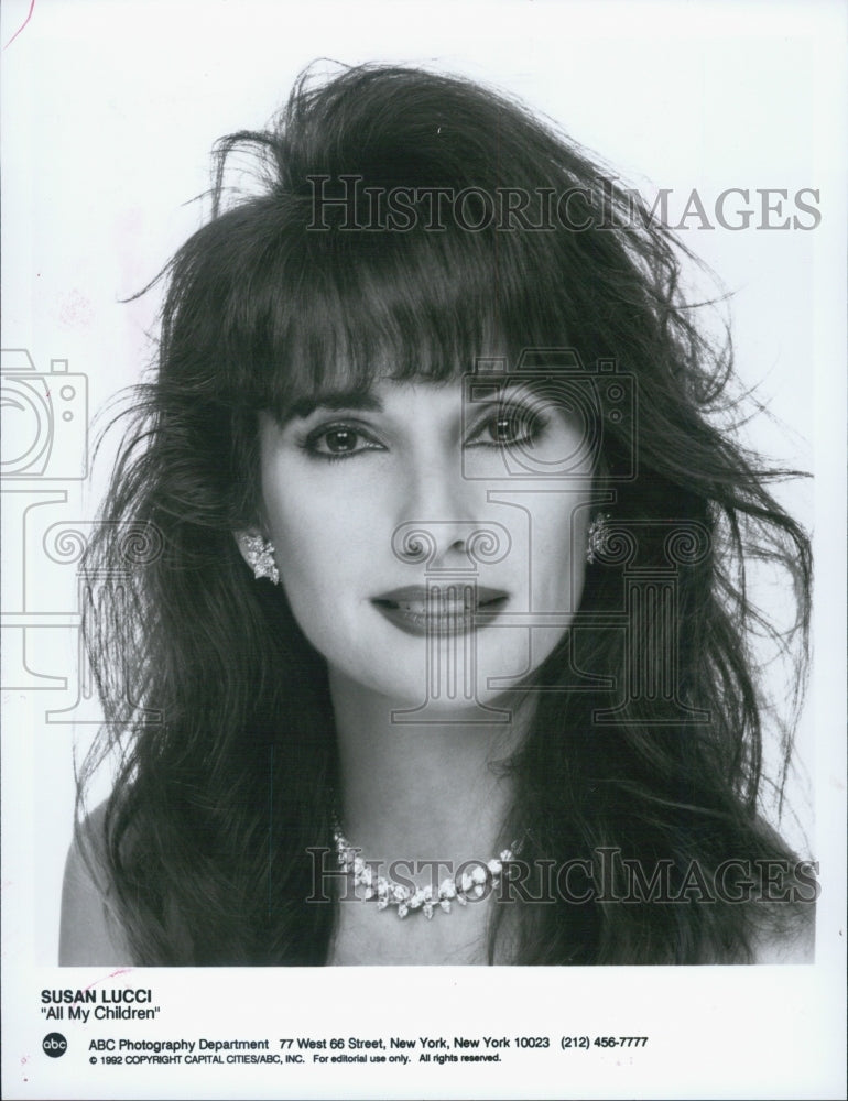 1996 Press Photo Susan Lucci of &quot;All my Children&quot; - Historic Images