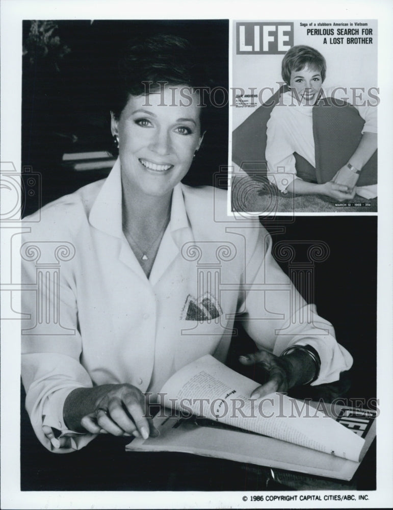 1986 Press Photo Julie Andrews - Historic Images