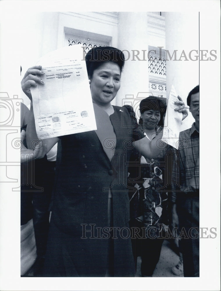 Press Photo Imelda Marcos 1st Lady of Philippines - Historic Images