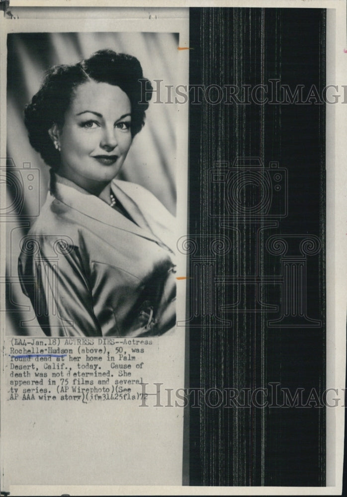 1972 Rochelle Hudson Actress - Historic Images