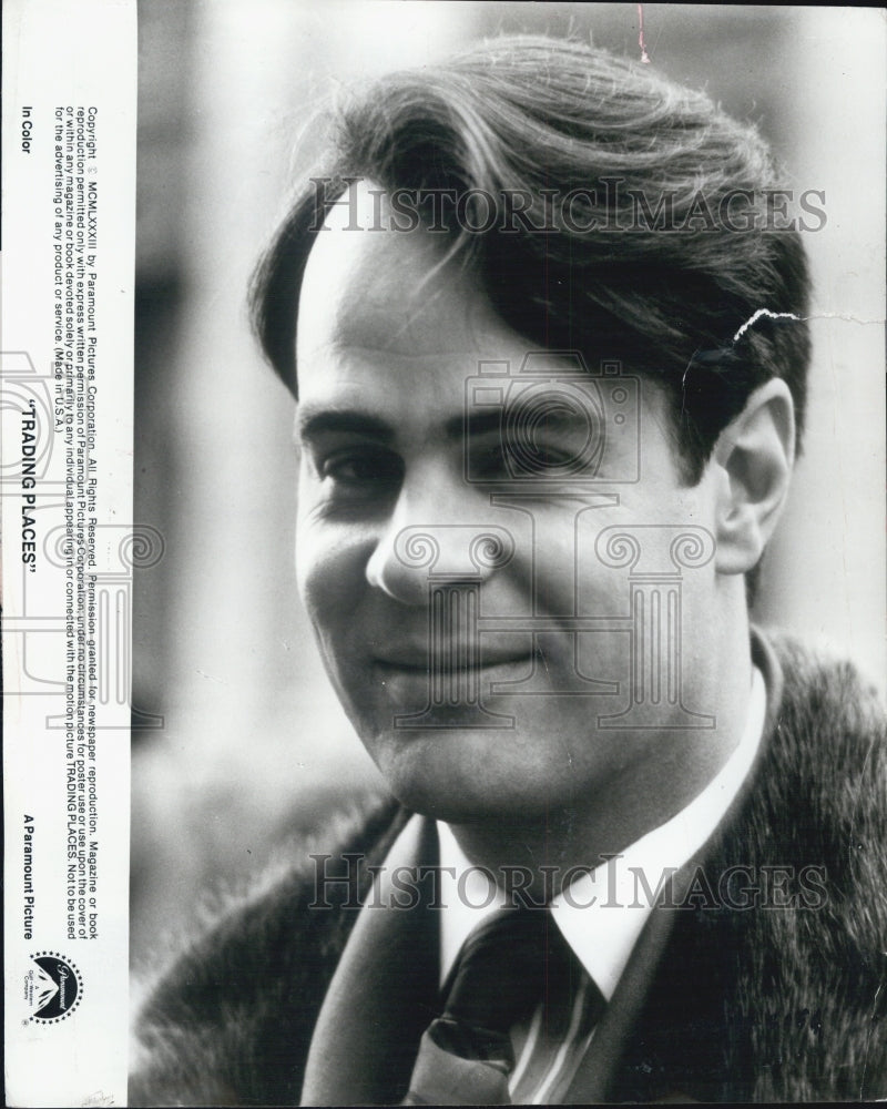 1983 Press Photo of Dan Aykroyd in &quot;Trading Places&quot; - Historic Images