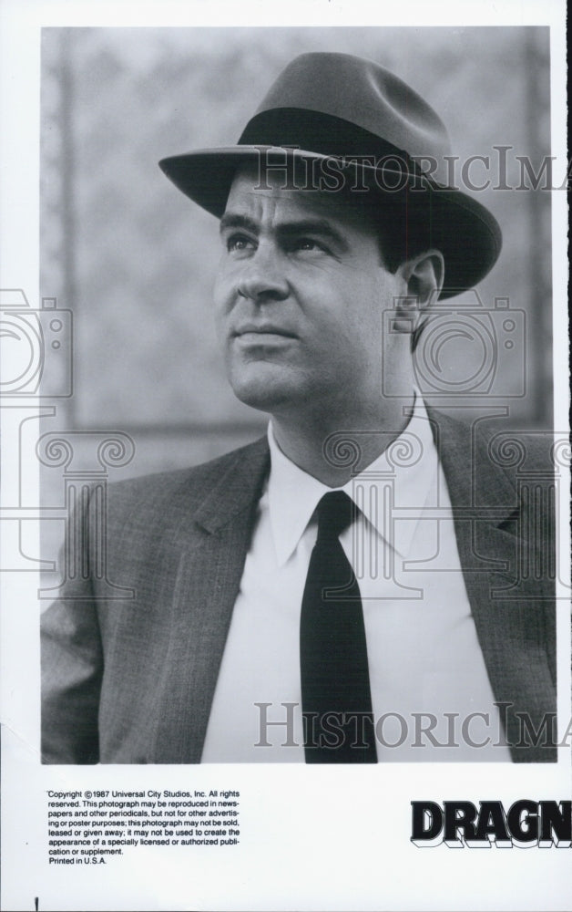 1987 Press Photo Dan Aykroyd in &quot;Dragnet&quot; - Historic Images