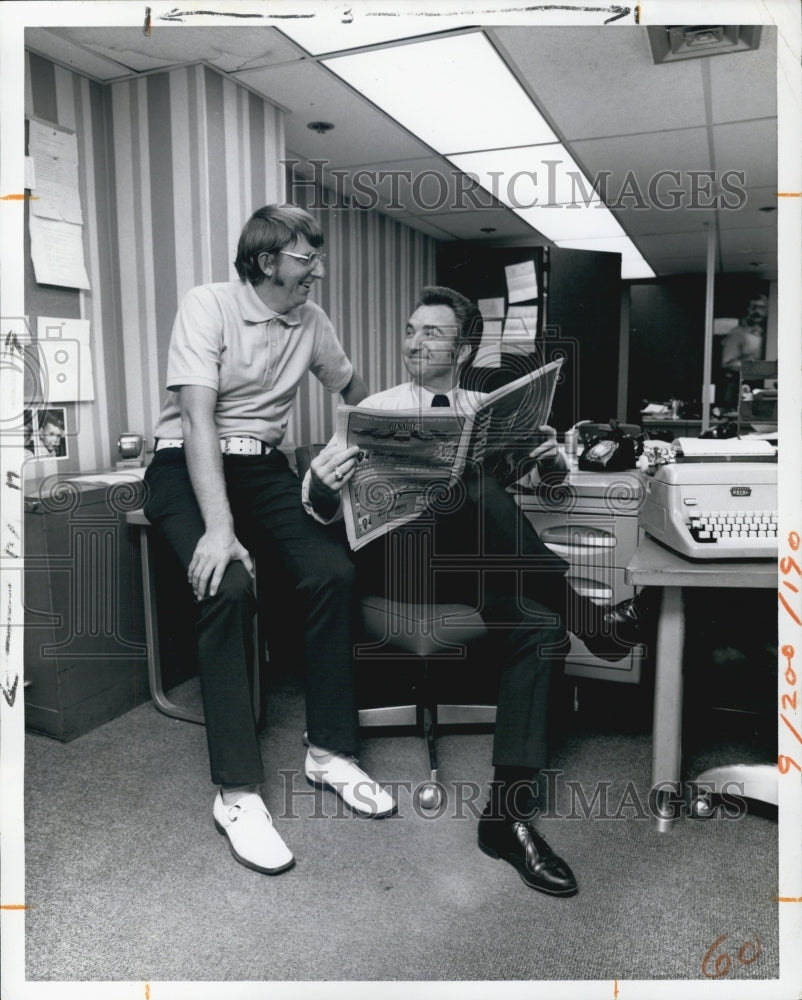 1973 Bob Chick and Bill Robinson, Independent Sports Editors - Historic ...