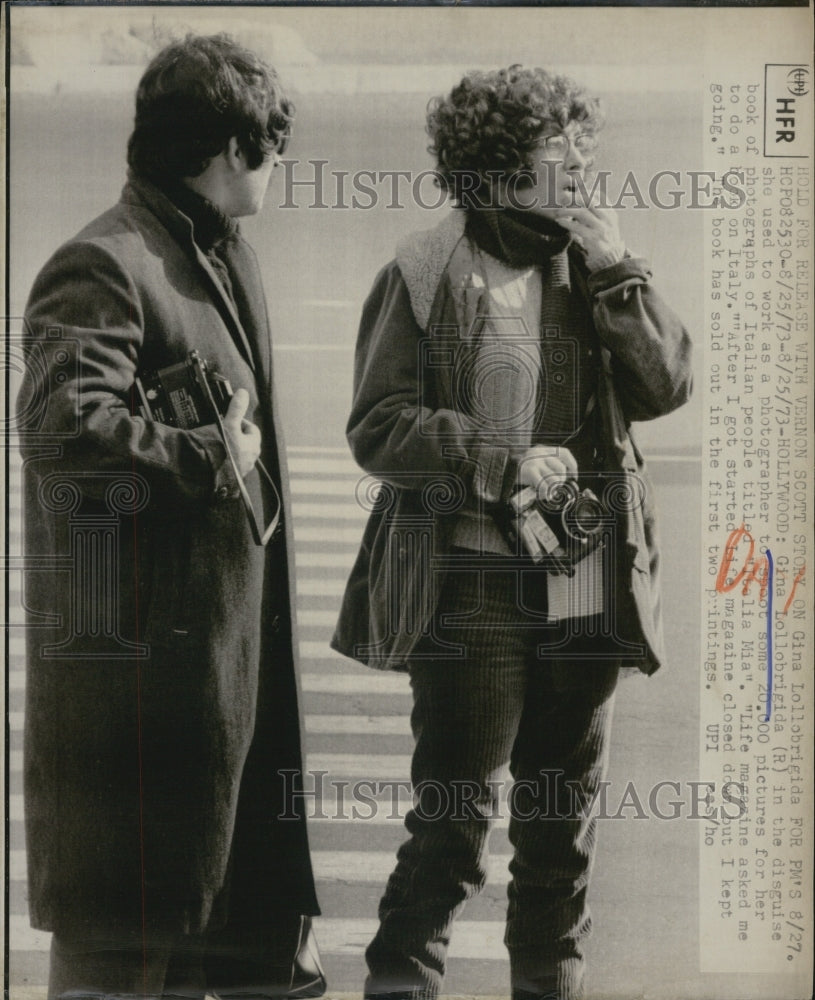 1973 Press Photo Gina Lollobrigida - Historic Images