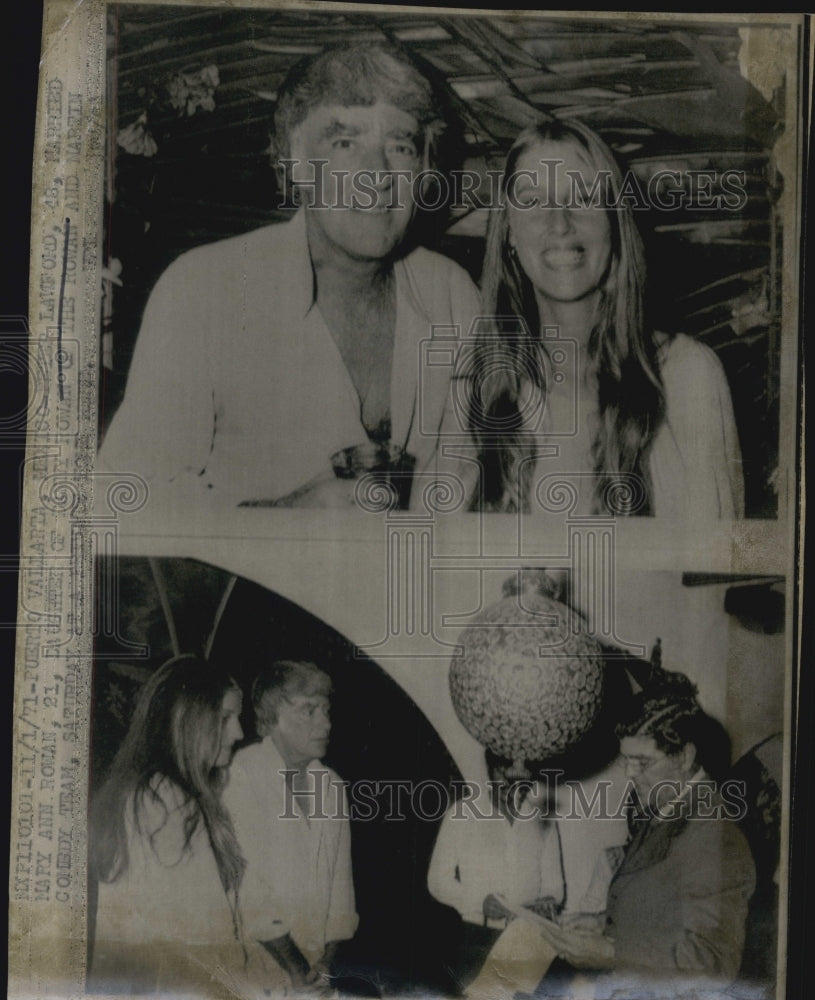 1971 Peter Lawford marries Mary Ann Rowan, daughter of Danny Rowan - Historic Images